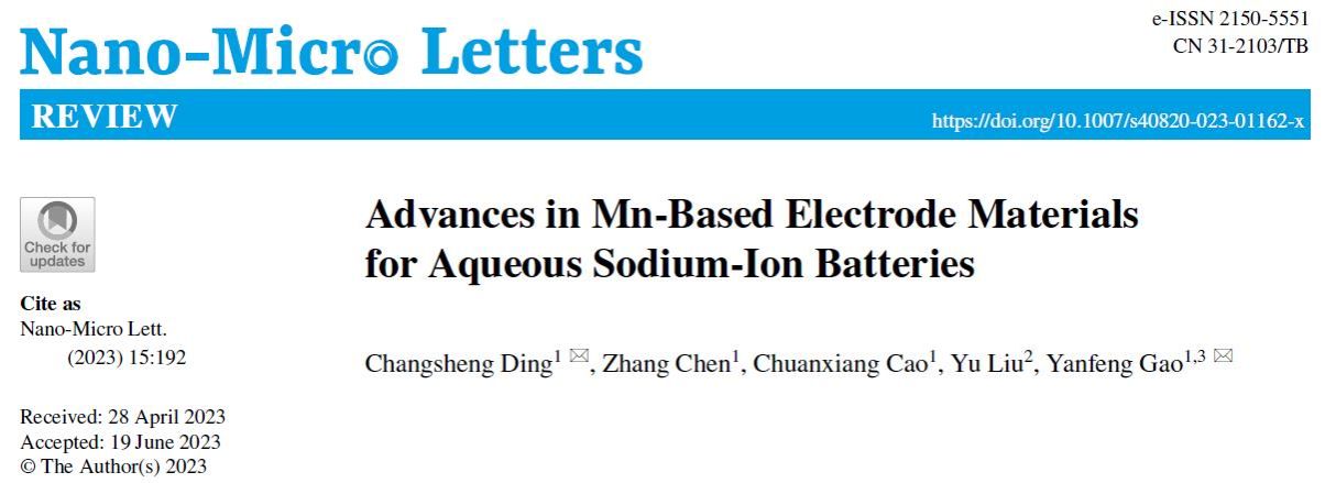 质料学院丁常胜教授、高彦峰教授等在Nano-Micro Letters揭晓最新研究综述-永信贵宾会217